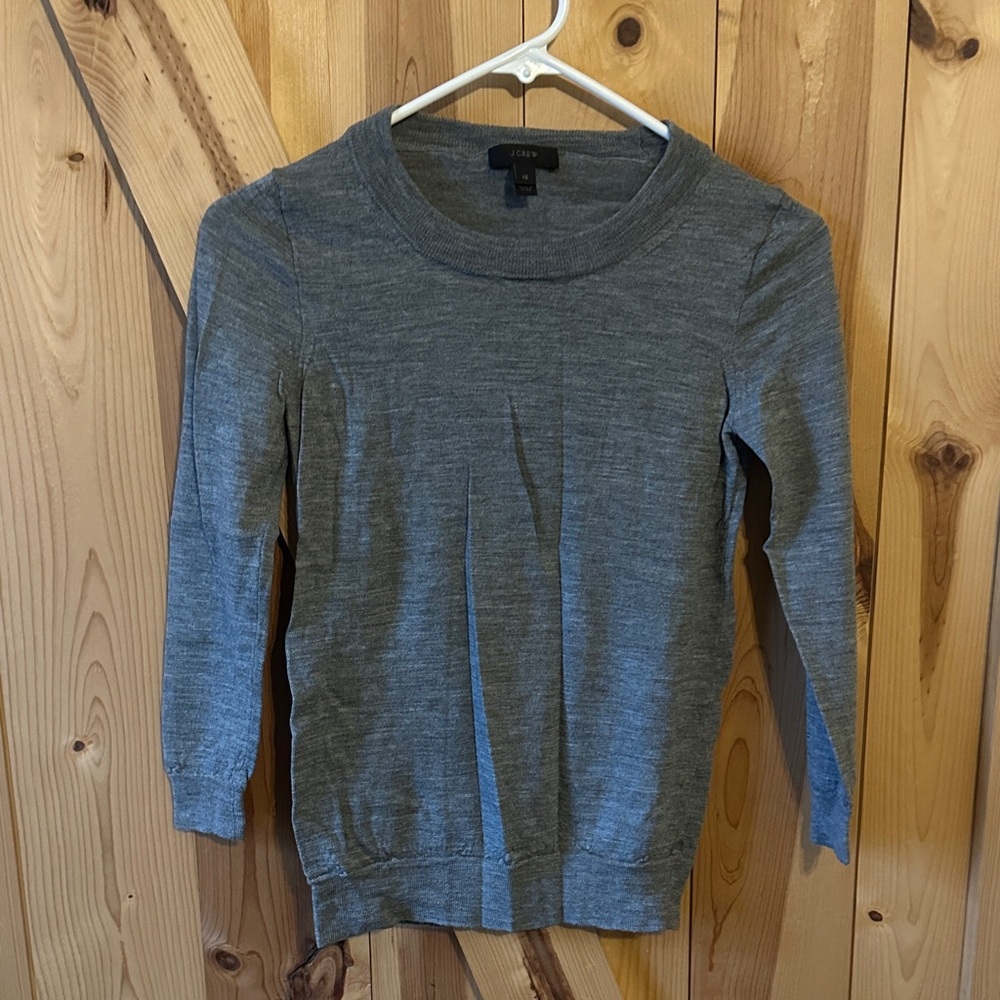 J. Crew Heather Gray Knit Top